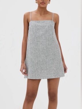 Reformation Aubree linen mini dress